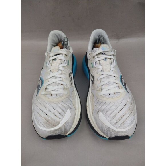 Saucony Tempus White Blue Long Distance Run Race Shoe Mens 9 Sample - Picture 2 of 13